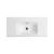 Lavoar pe blat si suspendat alb 101x46cm Cover Plain Althea Italia