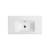 Lavoar pe blat si suspendat alb 91x46cm Cover Plain Althea Italia