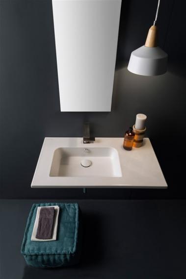  Lavoar pe blat 82x47 cm Etra Scarabeo Italia