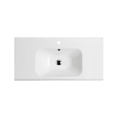 Lavoar pe blat si suspendat alb 101x46cm Cover Plain Althea Italia