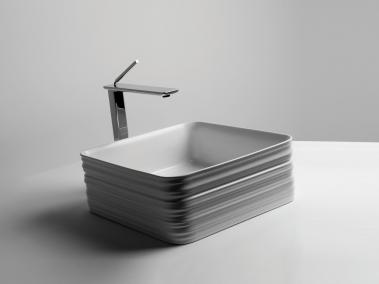 Lavoar pe blat Trace 38x38xh15cm Valdama Italia
